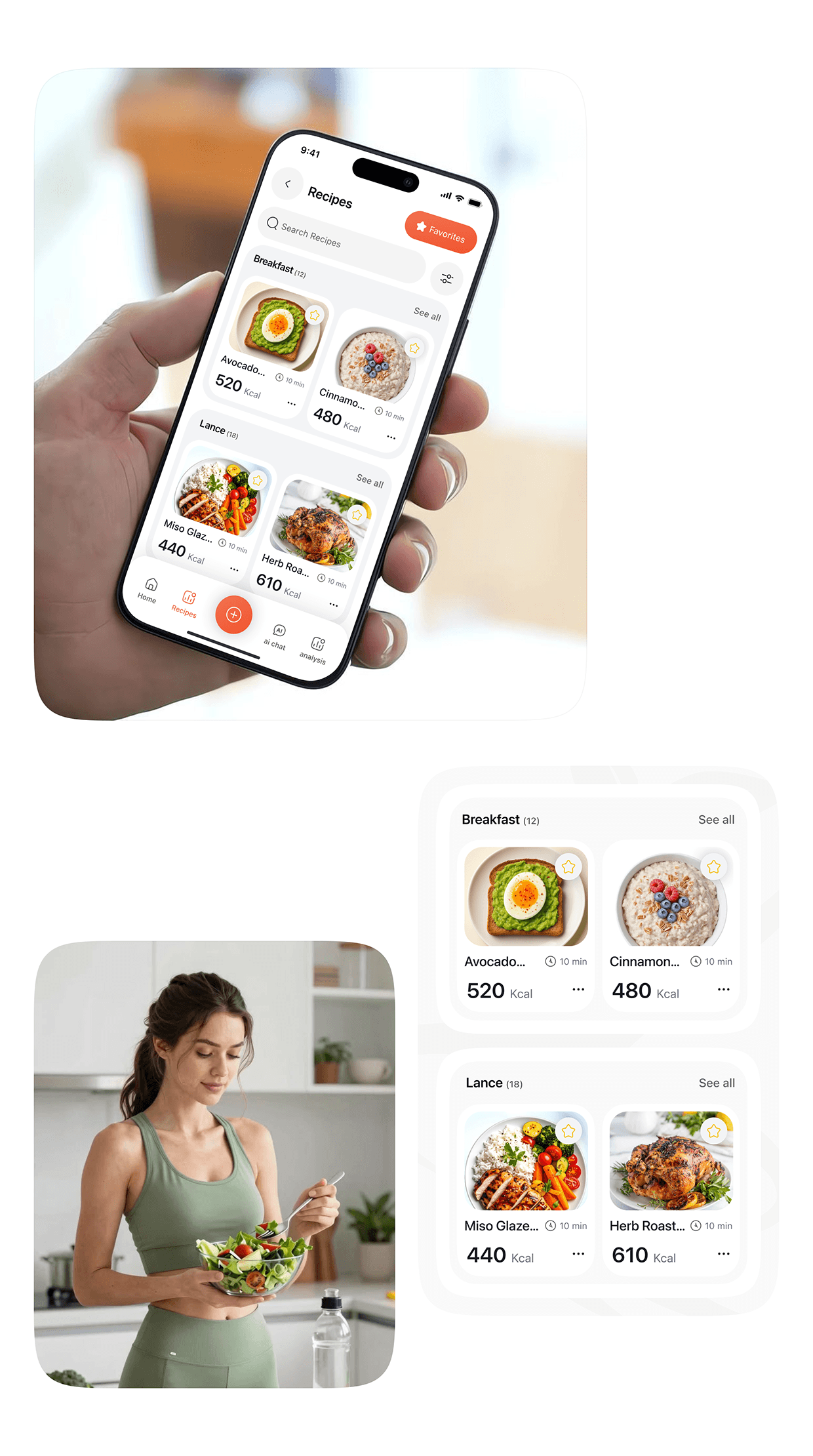 AI Food Calorie Tracker App UI/UX - Nutrition & Fitness Image 12