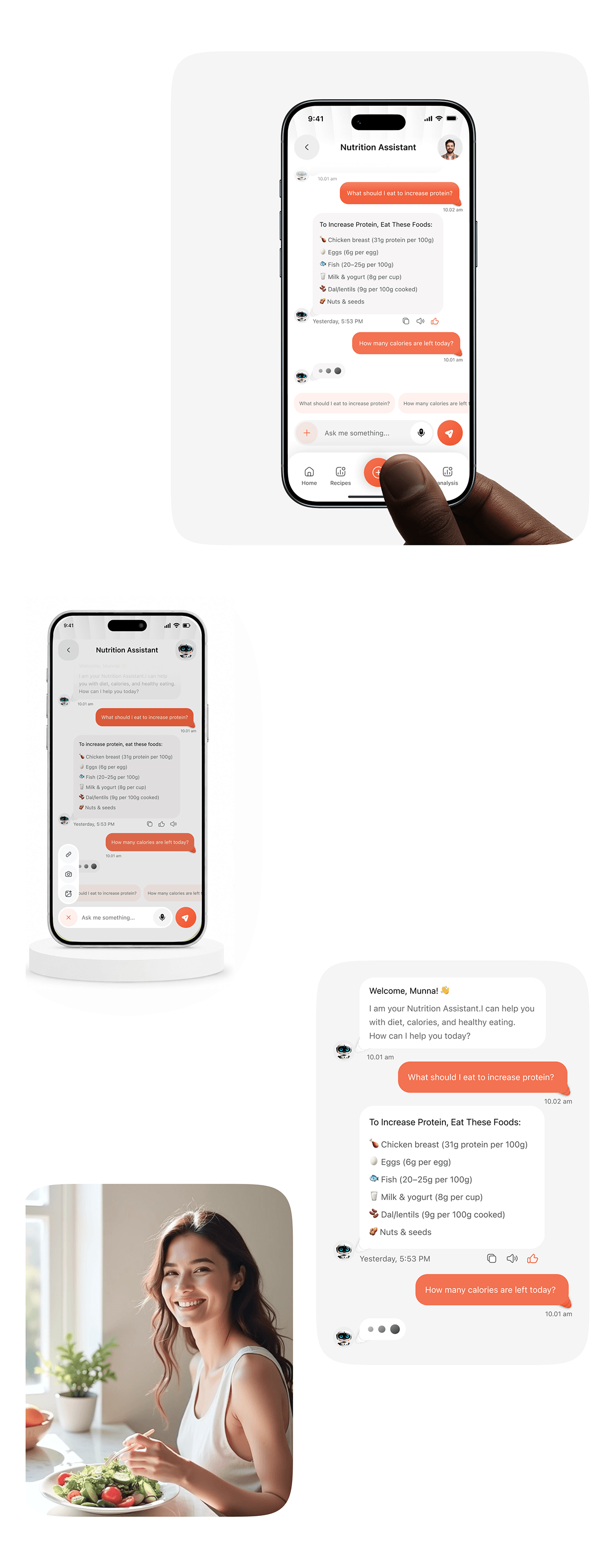 AI Food Calorie Tracker App UI/UX - Nutrition & Fitness Image 13