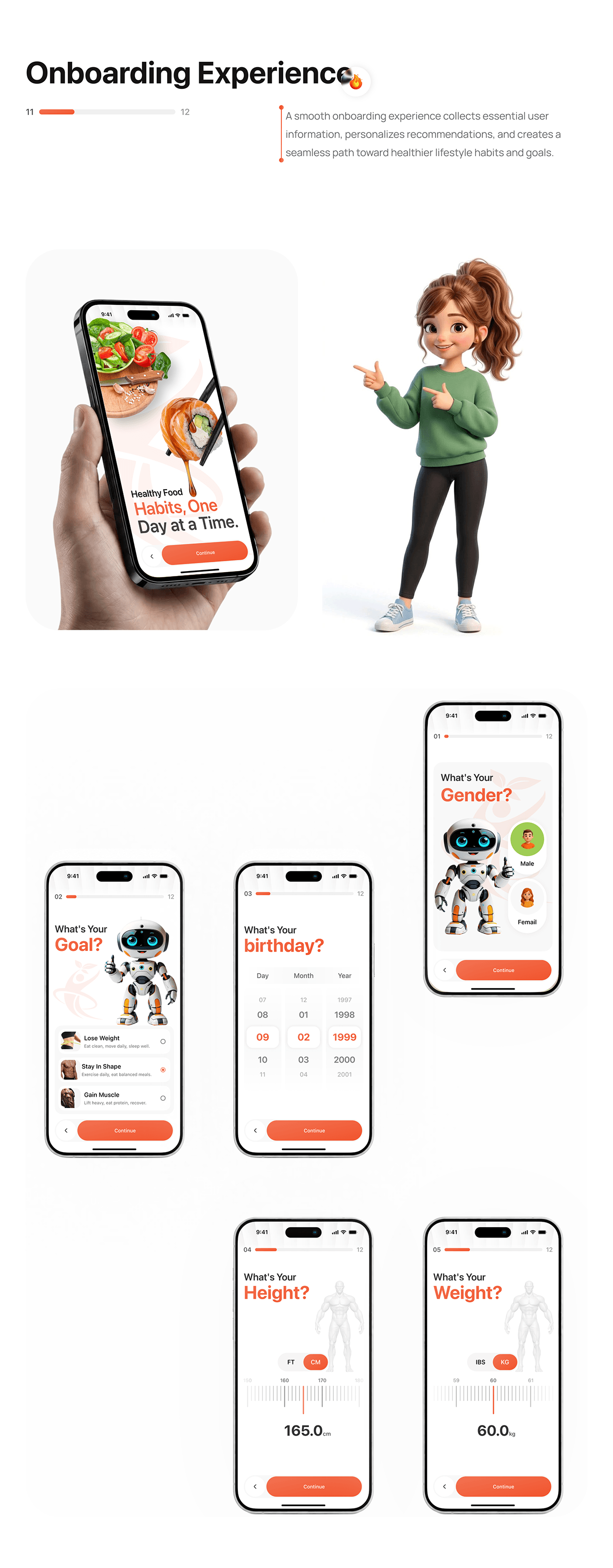 AI Food Calorie Tracker App UI/UX - Nutrition & Fitness Image 17