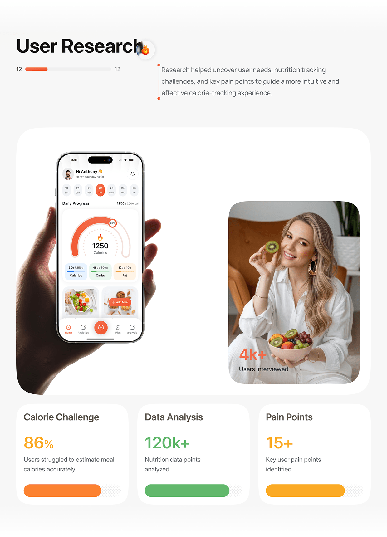AI Food Calorie Tracker App UI/UX - Nutrition & Fitness Image 19