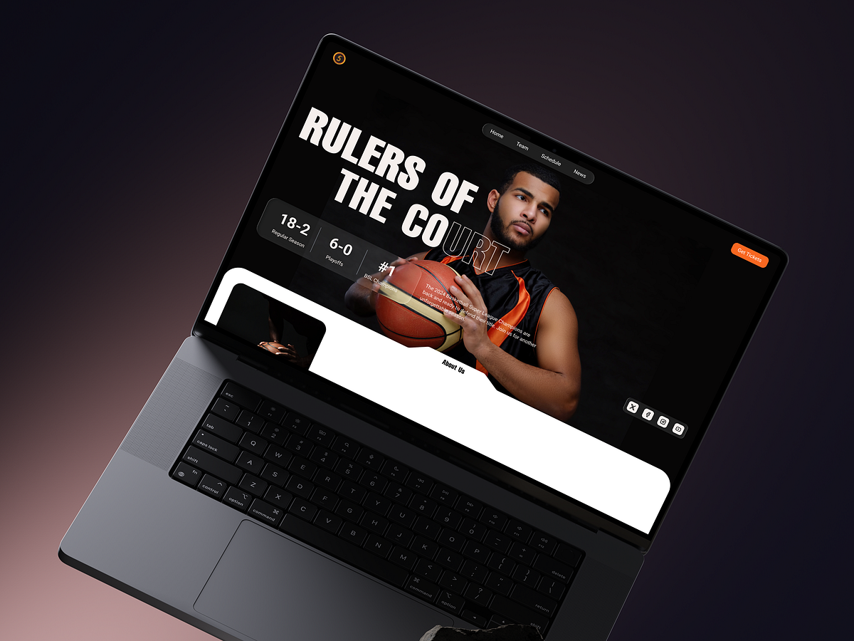 Basketball Team Website — Championship Sports Web Design