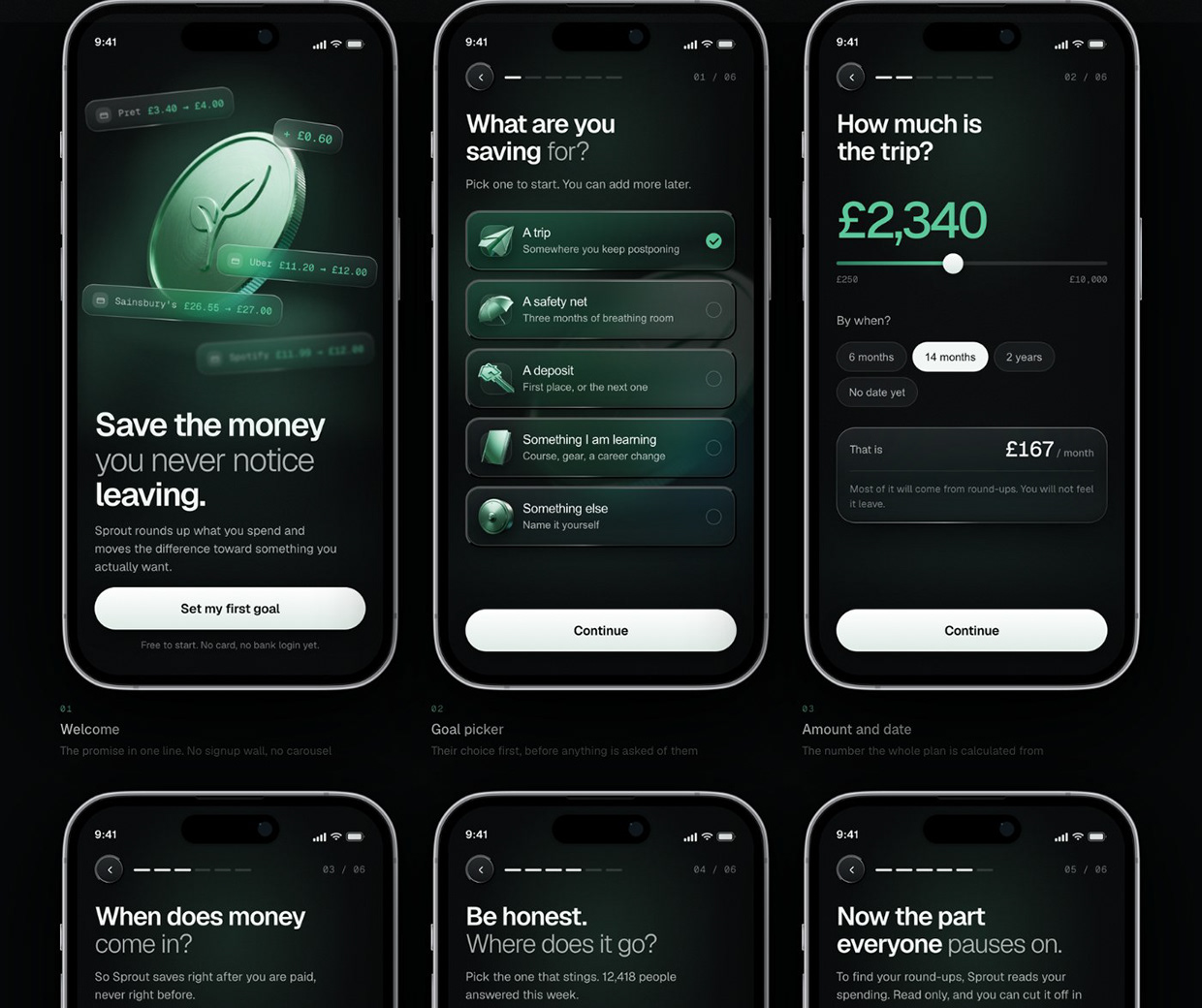 Sprout — Onboarding to Paywall for a Savings App Image 11