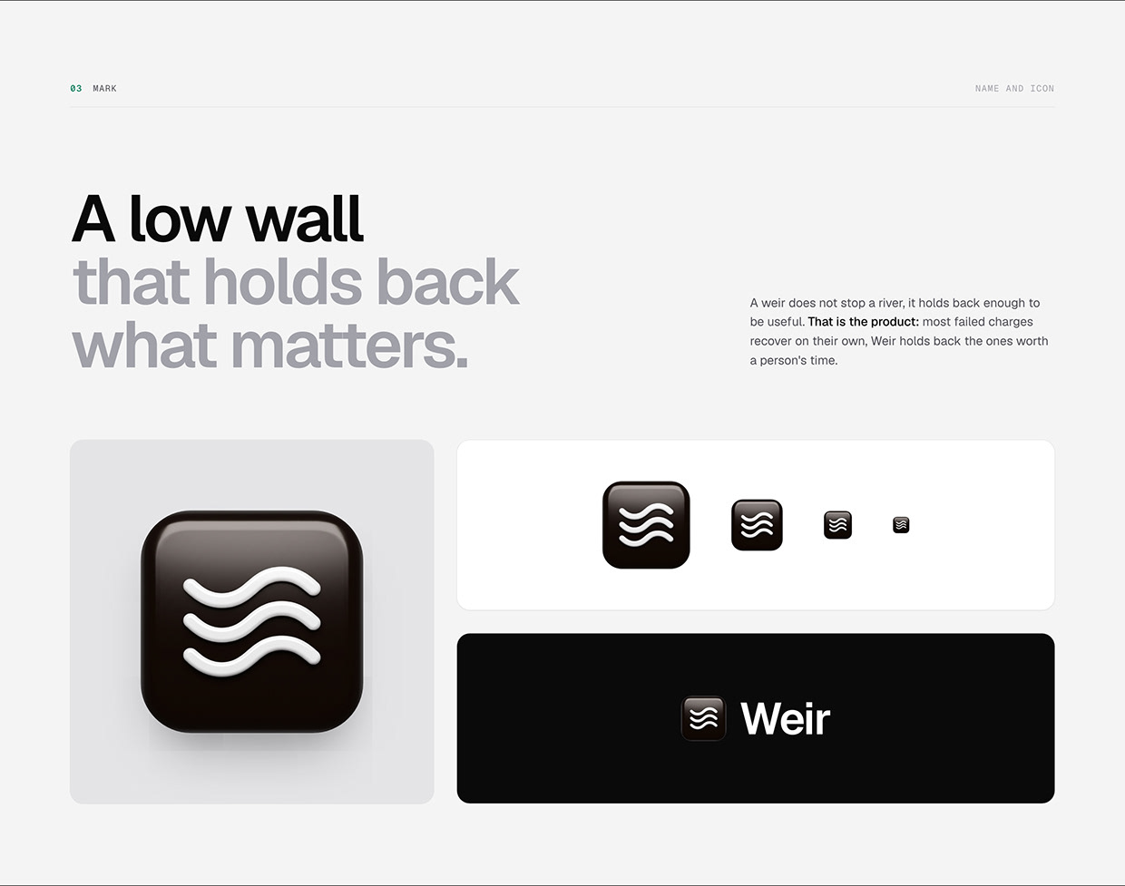Weir — Revenue Recovery Dashboard for SaaS Image 1