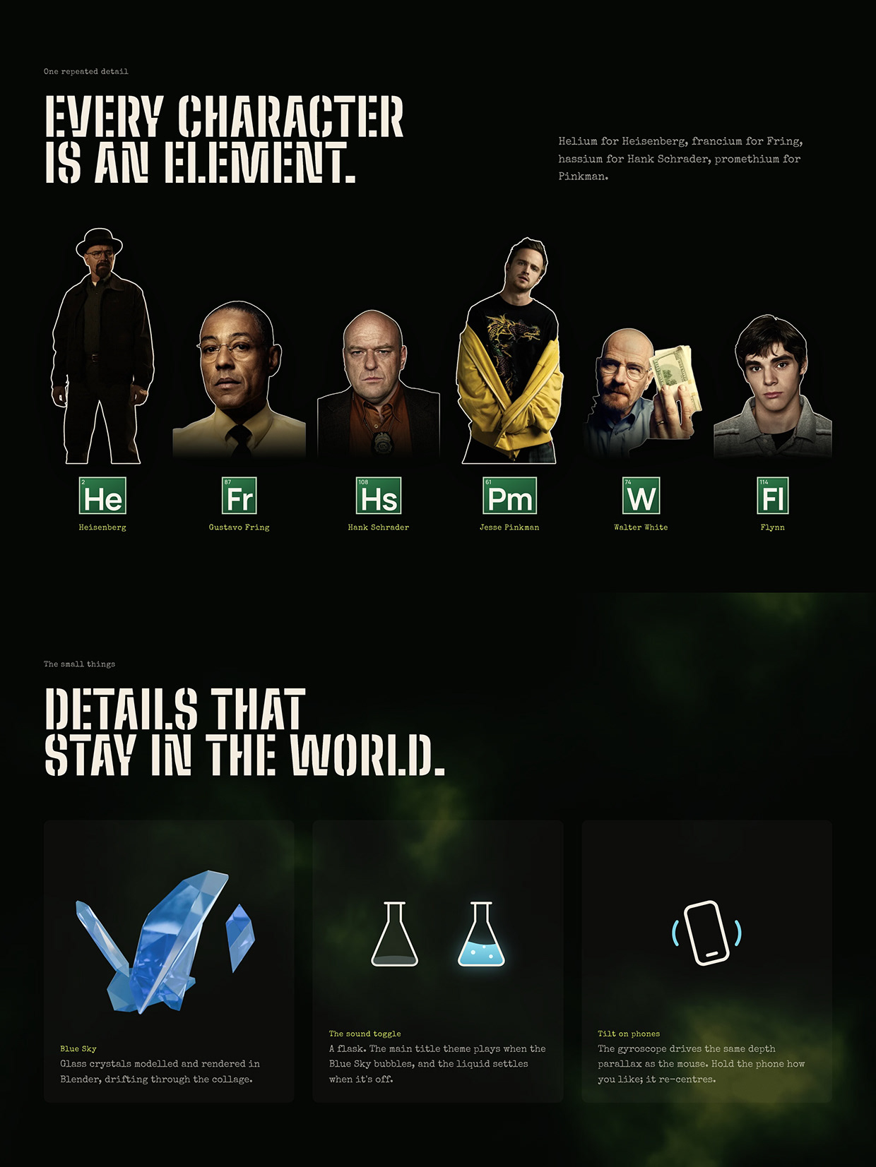 Heisenberg: a Breaking Bad Fan Tribute Website Image 4