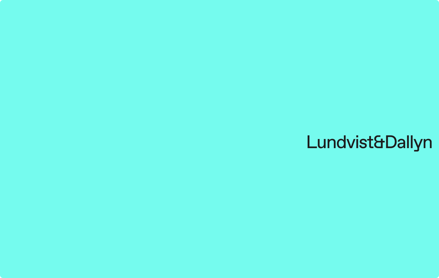 Art Direction/Design — Lundqvist & Dallyn