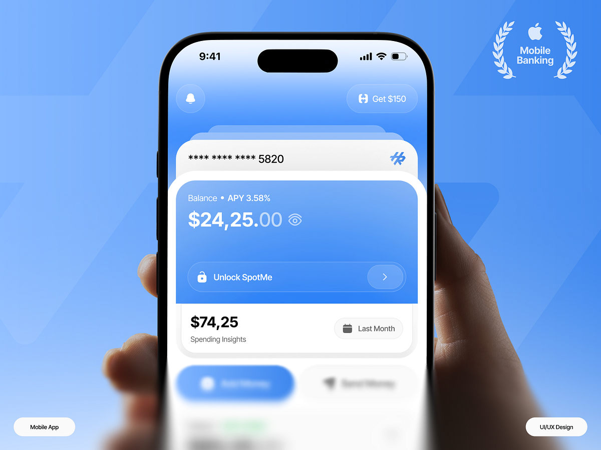Fintech Mobile Banking App Design