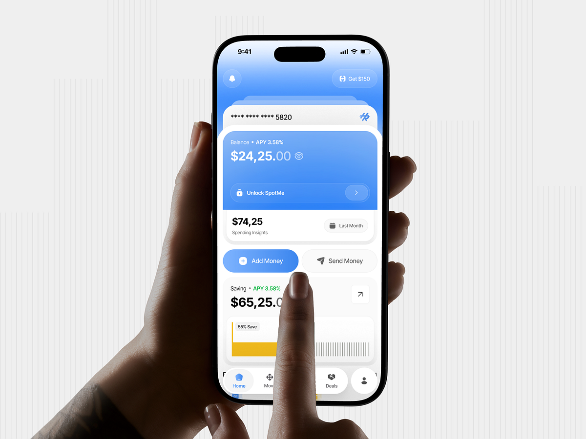 Fintech Mobile Banking App Design Image 0