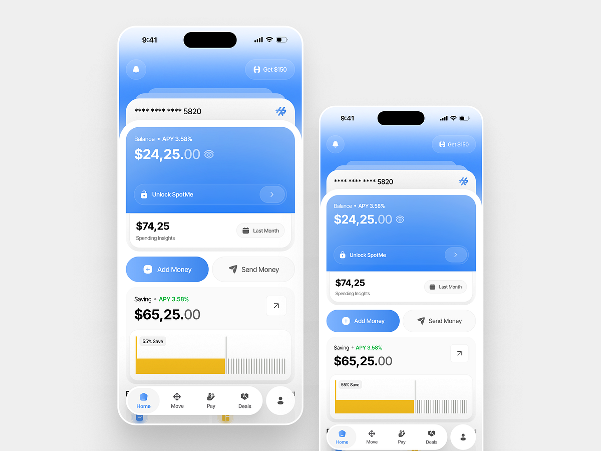 Fintech Mobile Banking App Design Image 1