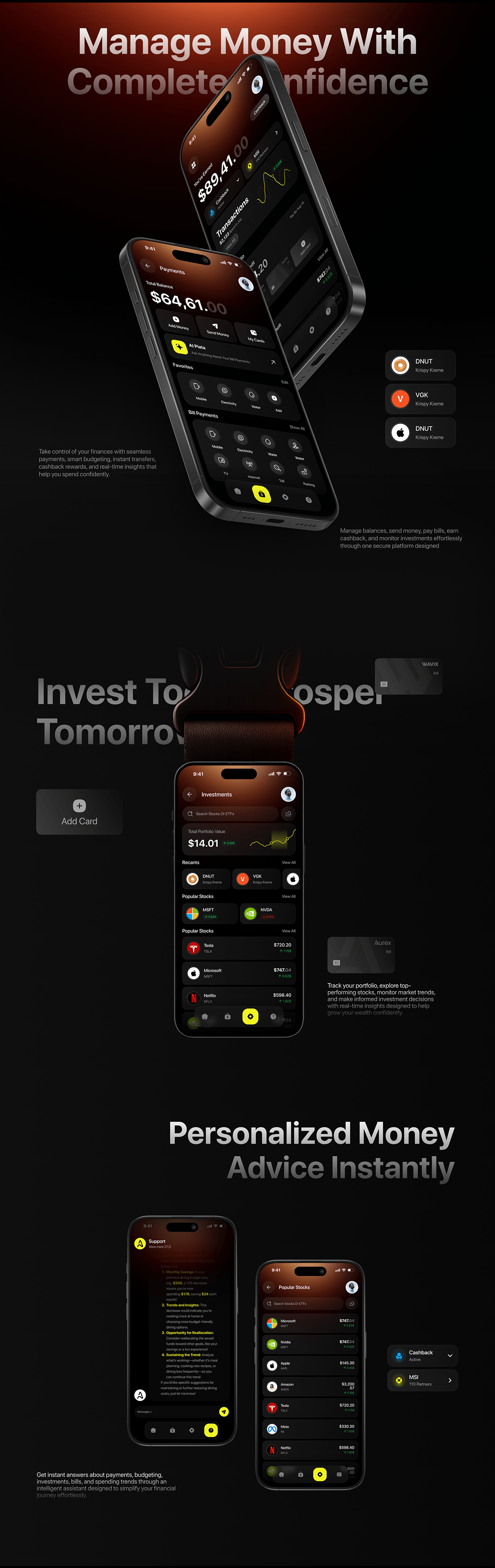 Finance & Credit Card Management Mobile App Image 2