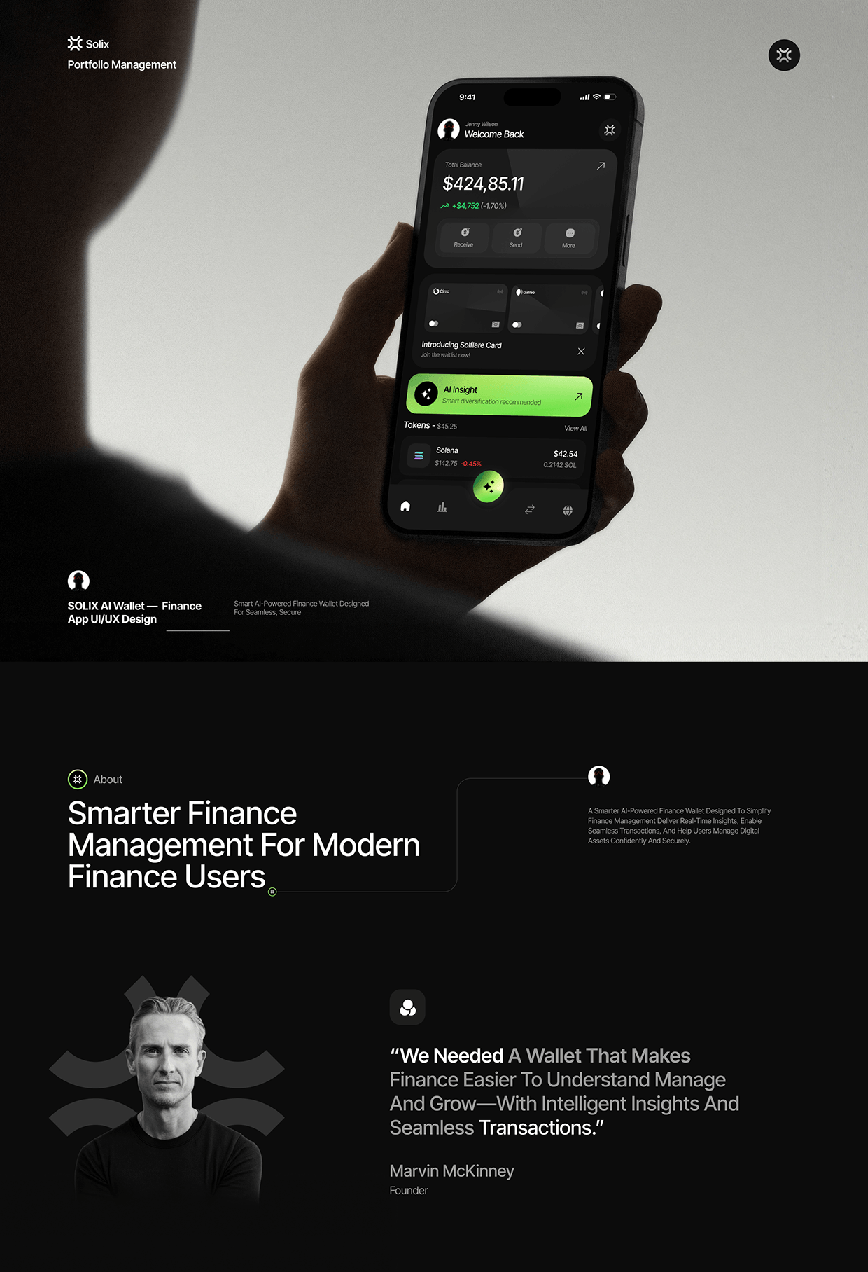 AI Wallet Mobile App | Digital Asset | UI/UX Design