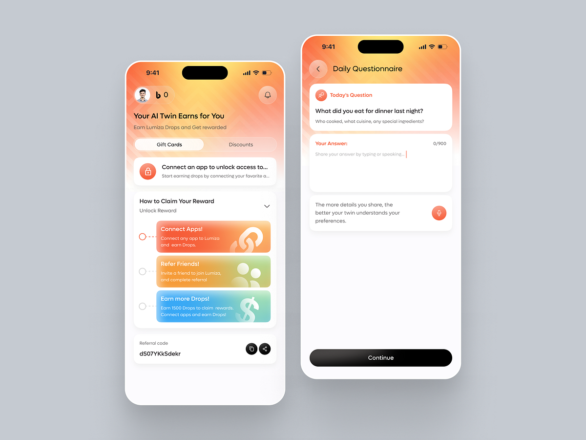 AI Companion — Personalized Mobile App UI/UX Image 1