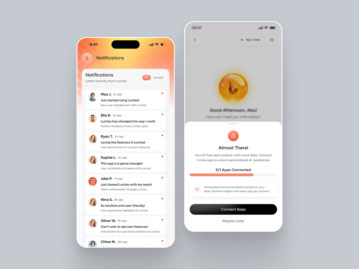 AI Companion — Personalized Mobile App UI/UX Image 2