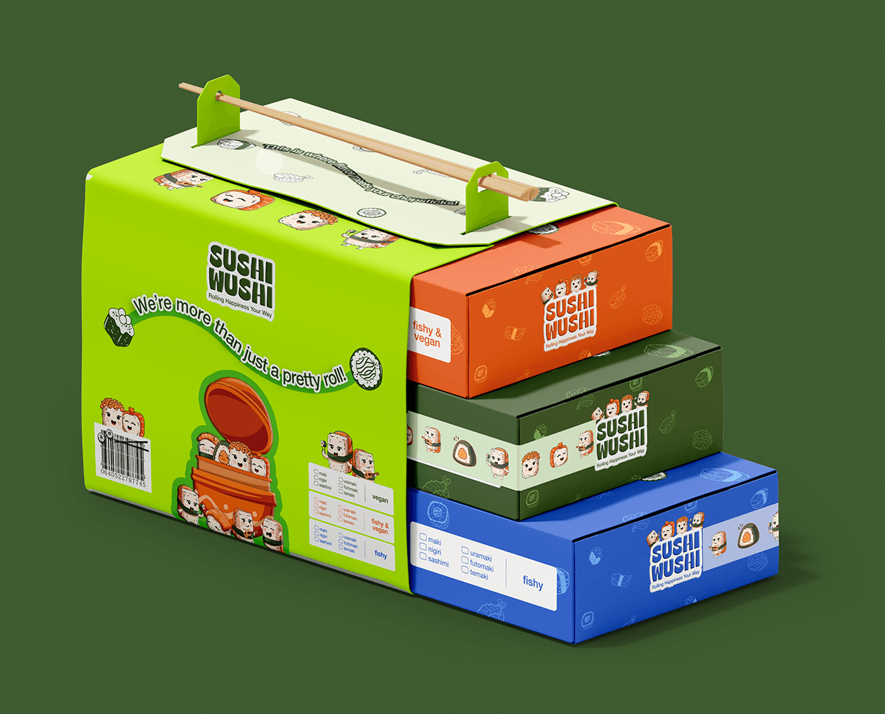 SushiWushi Packaging and Illustrations Image 9