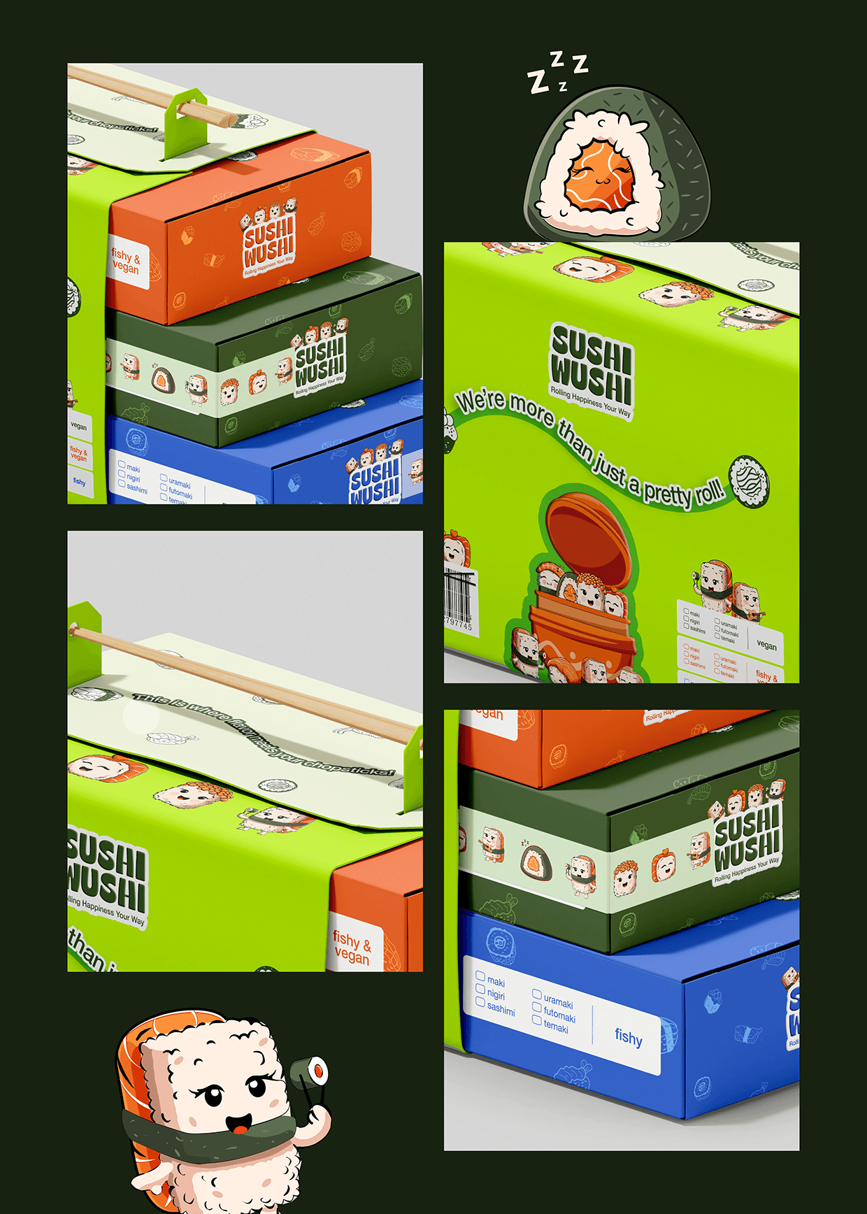 SushiWushi Packaging and Illustrations Image 10
