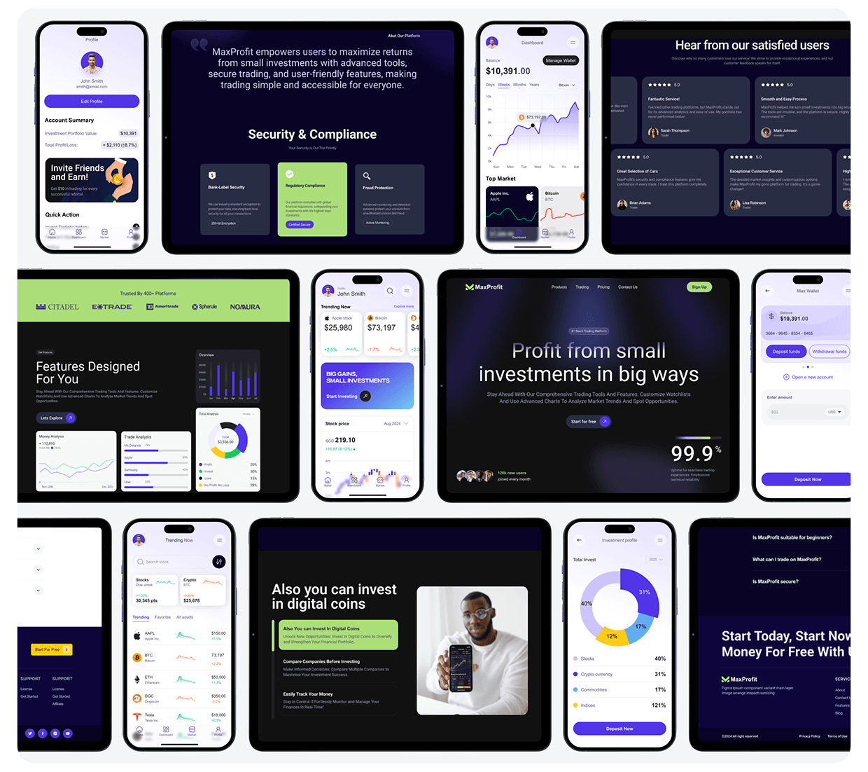 Maxprofit - Fintech | UX Design Image 2