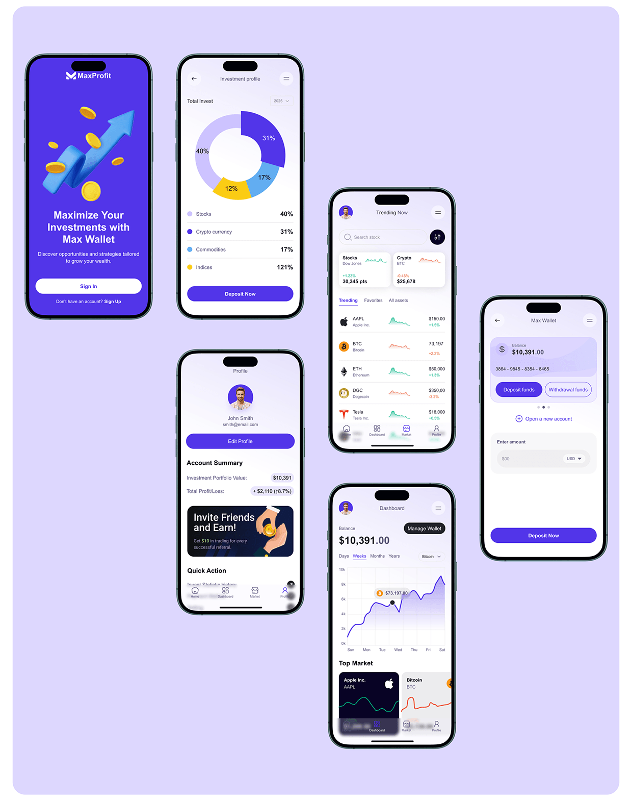 Maxprofit - Fintech | UX Design Image 3