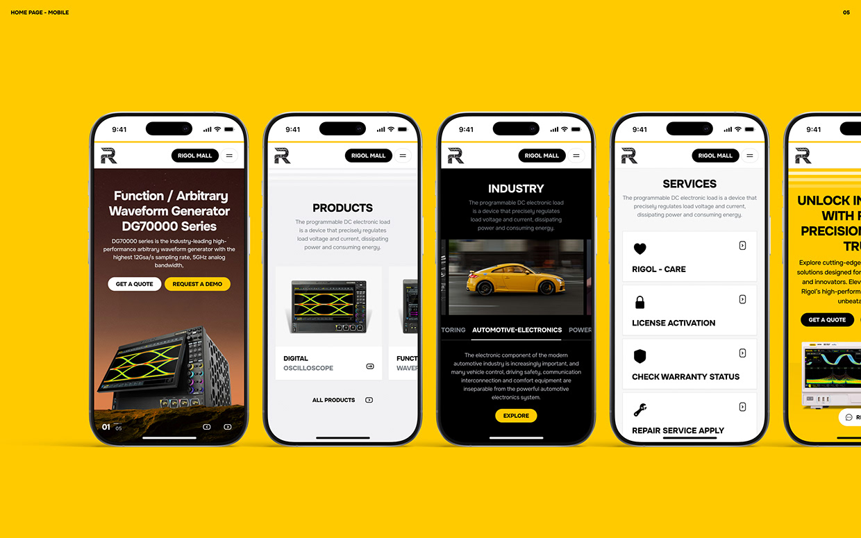 Website Redesign for Electronics Manufacturer - RIGOL Image 2