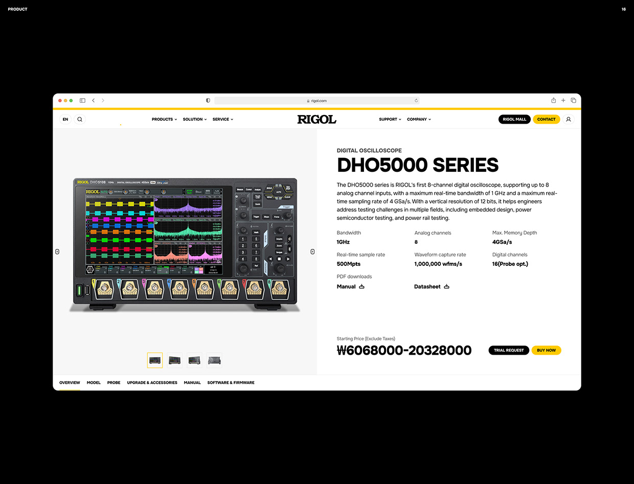 Website Redesign for Electronics Manufacturer - RIGOL Image 9