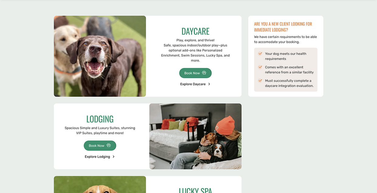 Award-Winning Pet Care Webflow Website Design Image 5