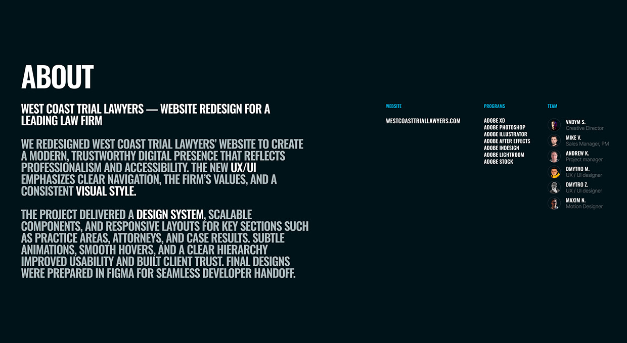 $1.7 Billion Law Firm - Website Redesign, Bold Overhaul Image 0