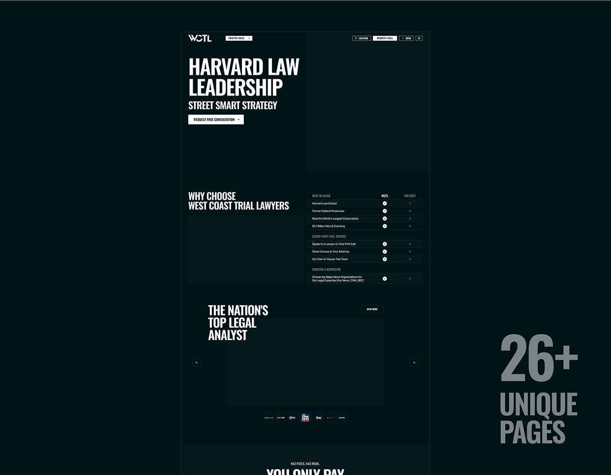 $1.7 Billion Law Firm - Website Redesign, Bold Overhaul Image 5
