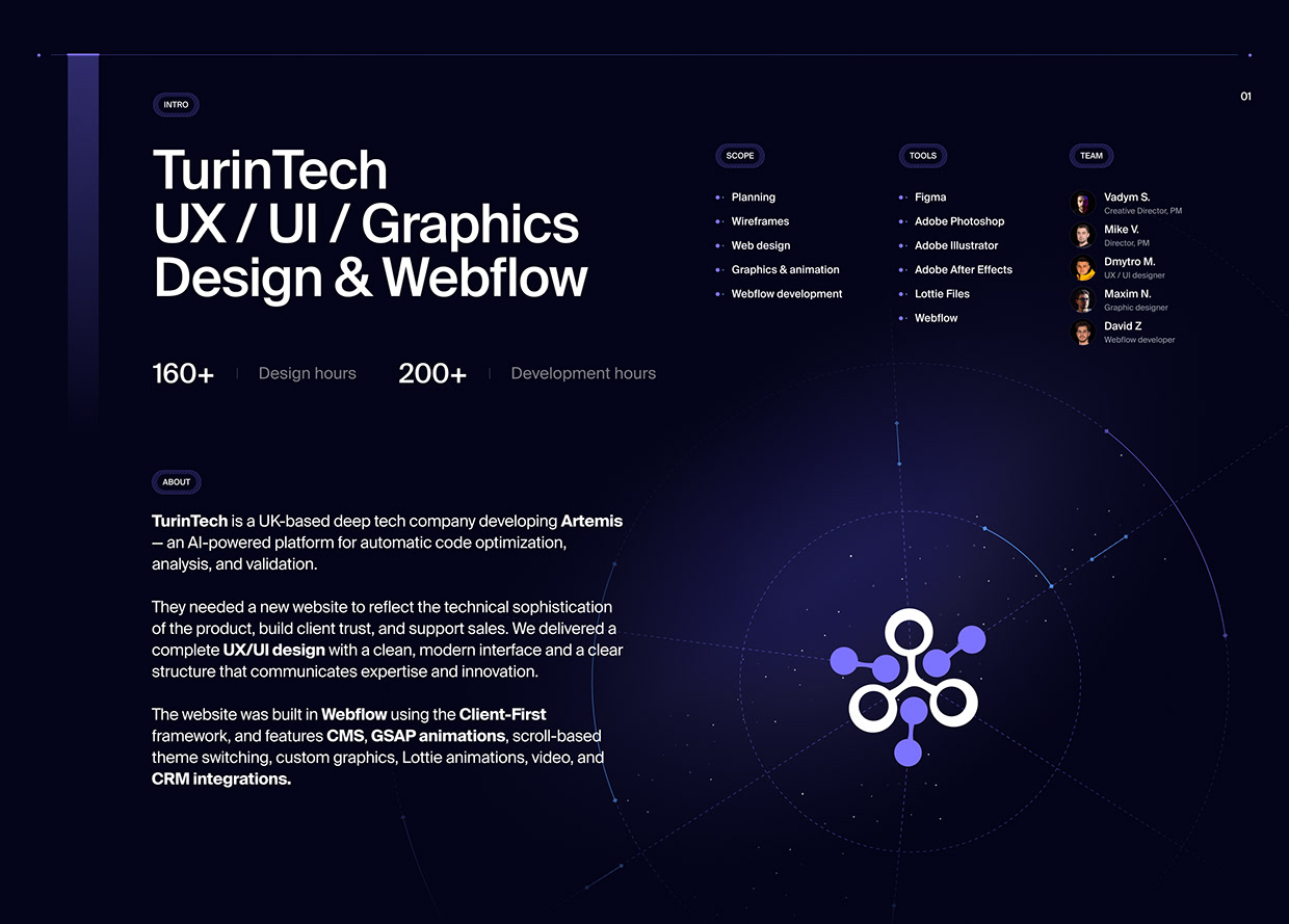 AI & ML Startup - Web Design, Motion, Graphics, Webflow Image 0