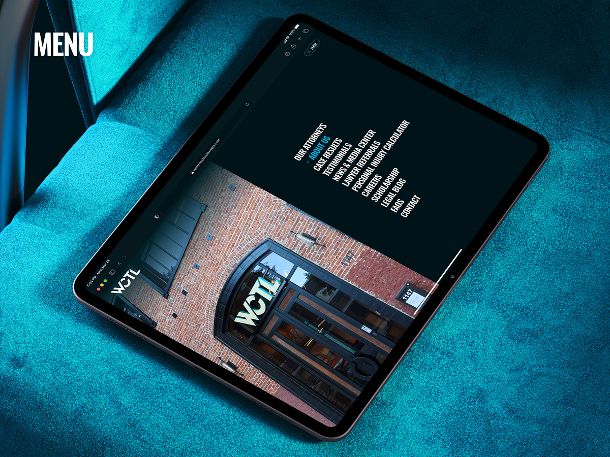 Website Redesign, UX/UI / Webdesign - Burger menu