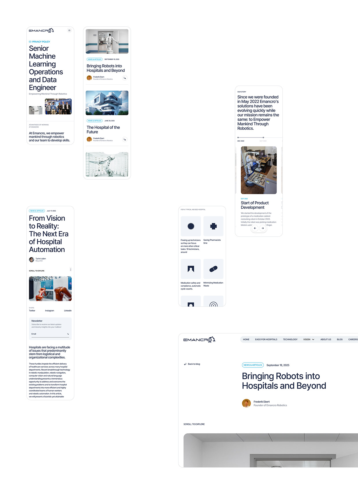 AI Robotics Website Design & Webflow | Emancro Image 12