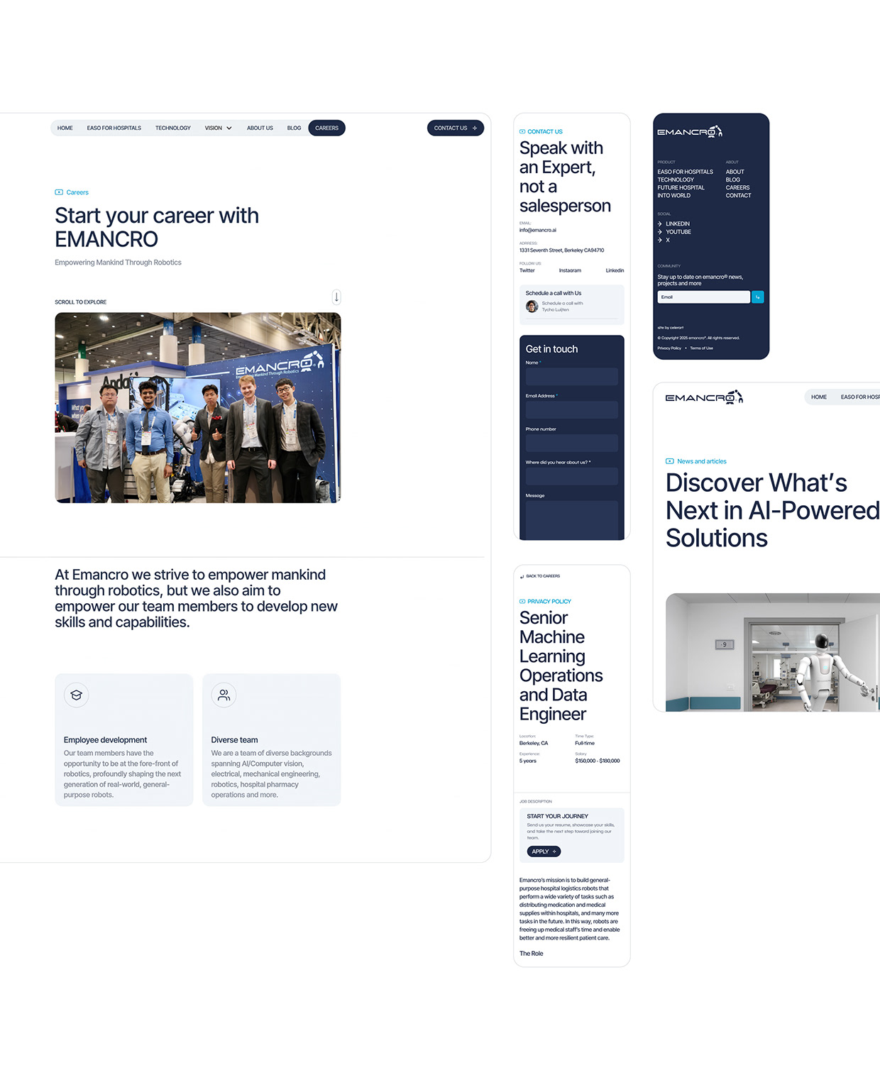 AI Robotics Website Design & Webflow | Emancro Image 15