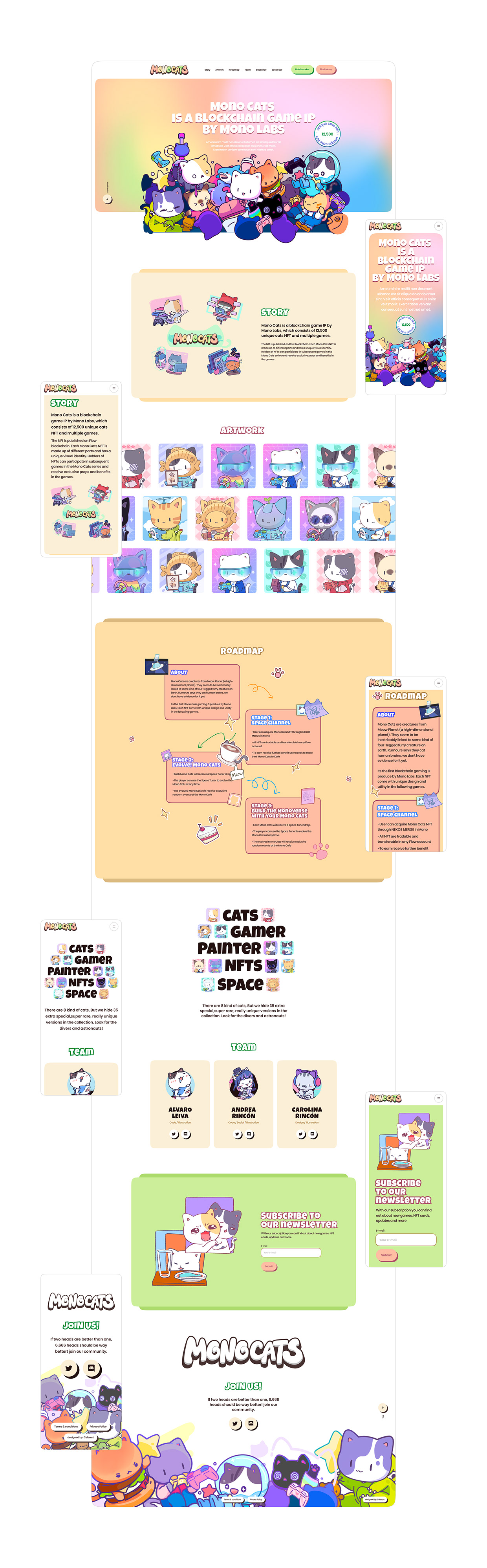NFT Branding & Webflow Website for Blockchain Game Image 7