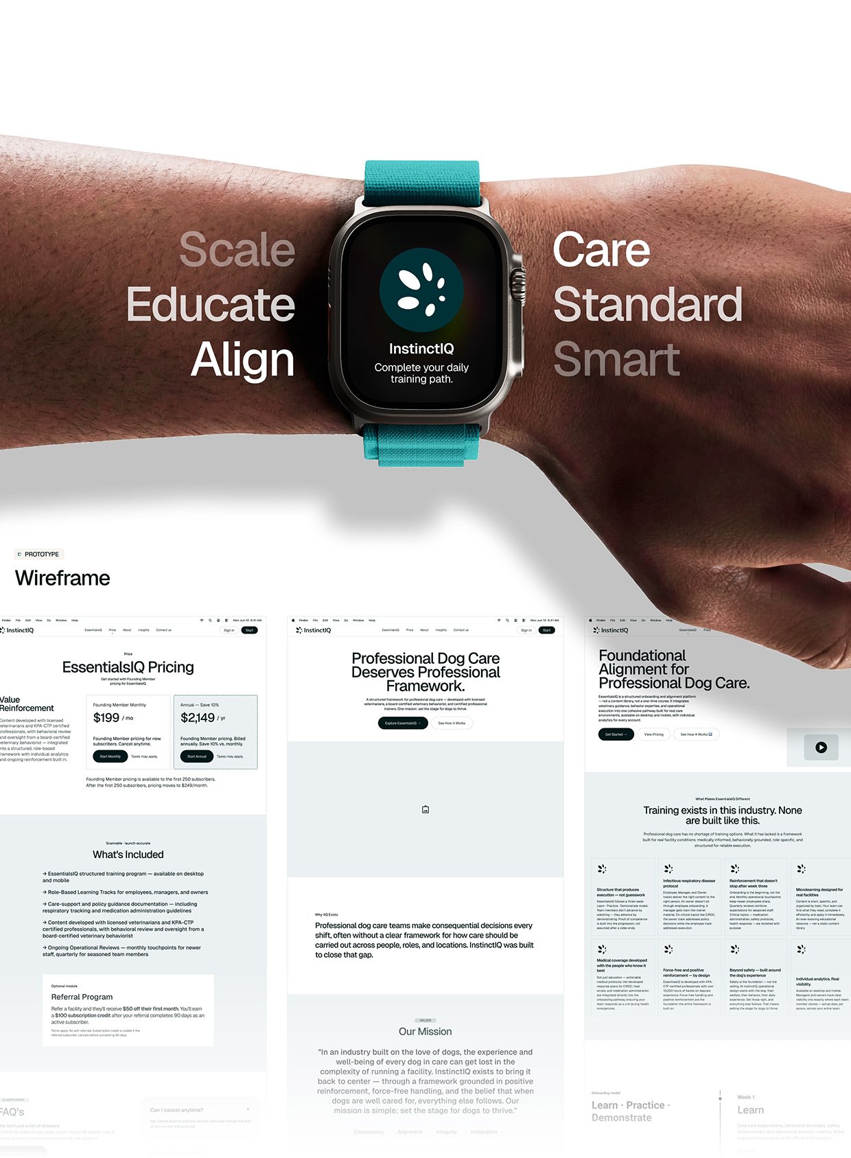 Dog Care Brand Identity & Webflow Website | InstinctIQ Image 7