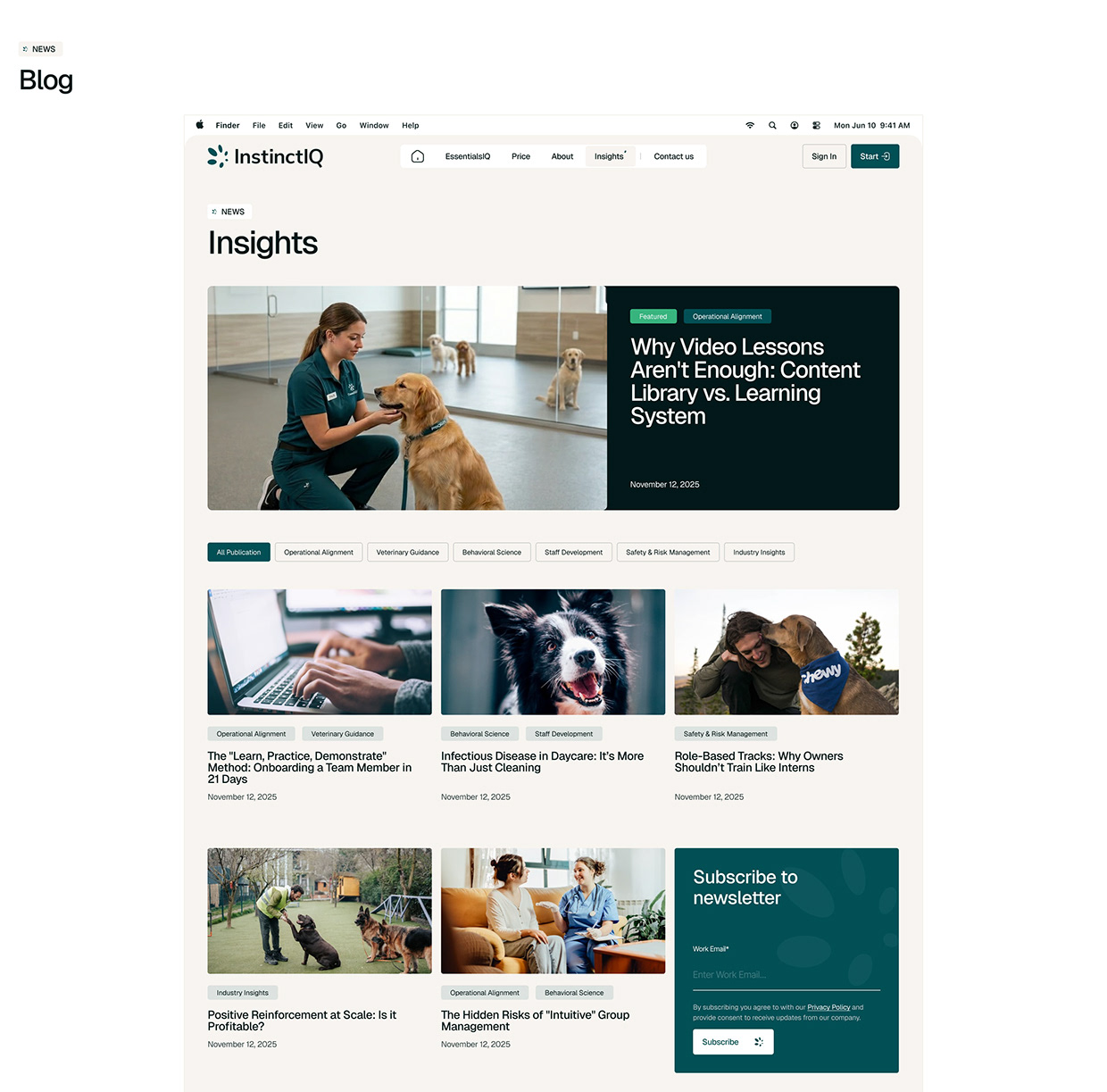 Dog Care Brand Identity & Webflow Website | InstinctIQ Image 12