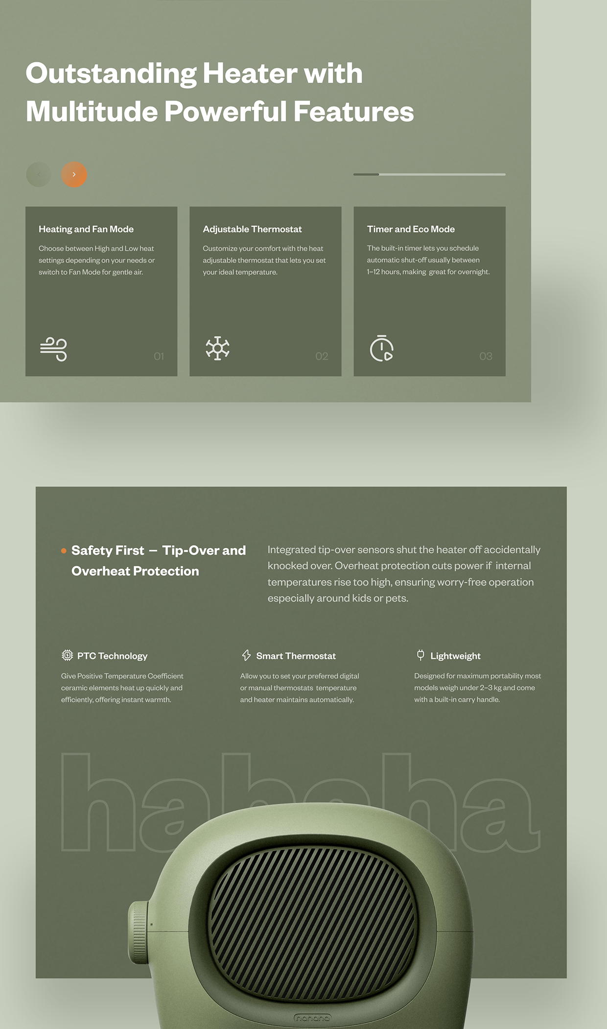 Hahaha - Home Smart Heater Website Design Image 3