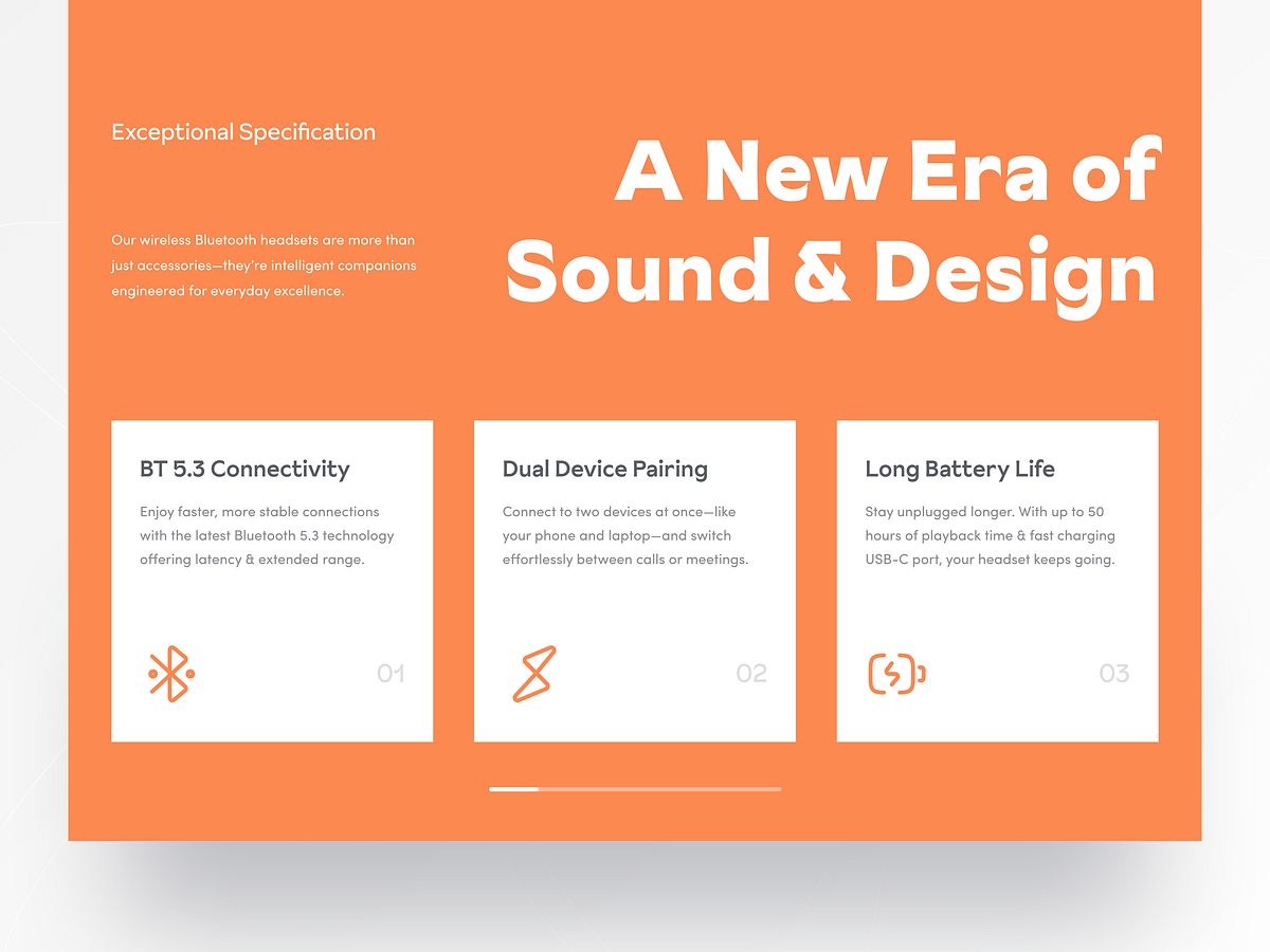 Air Buds :  K3 Wireless Bluetooth Headset Website Design Image 3