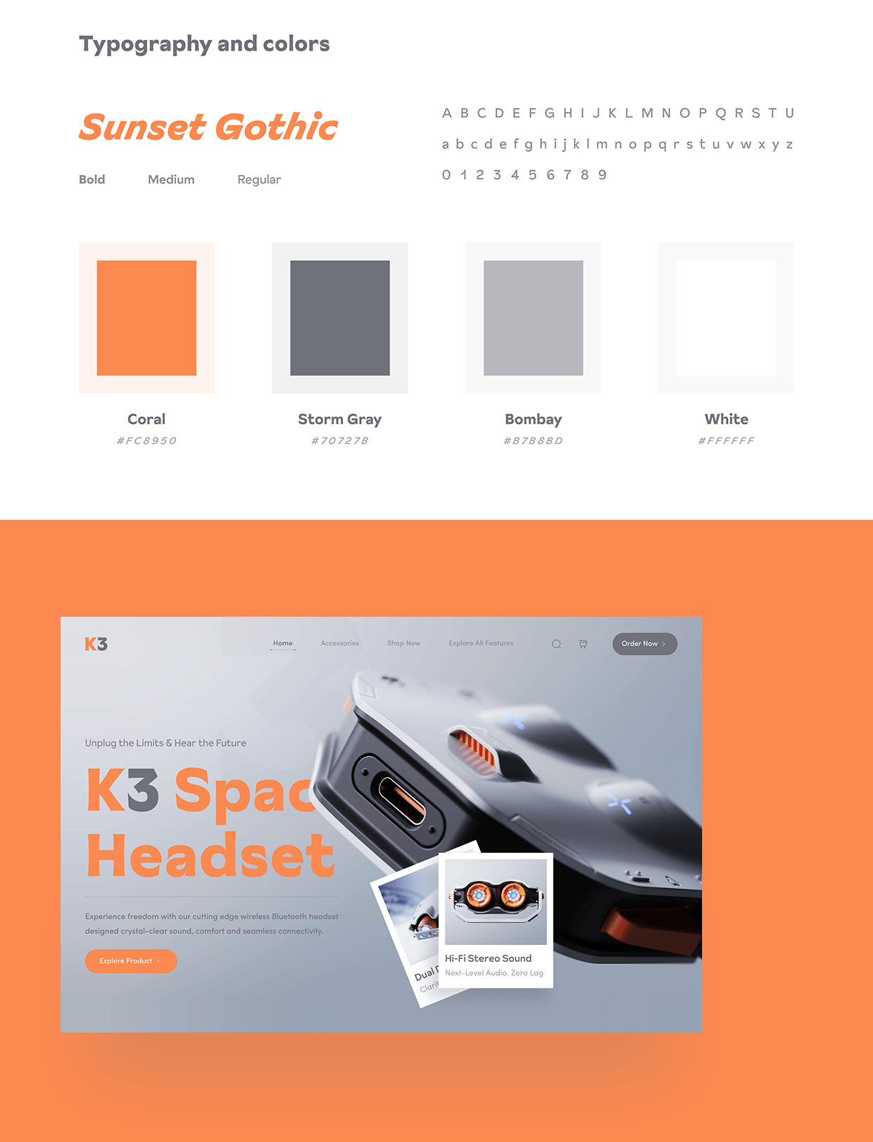 Air Buds : K3 Wireless Bluetooth Headset Website Design Image 0