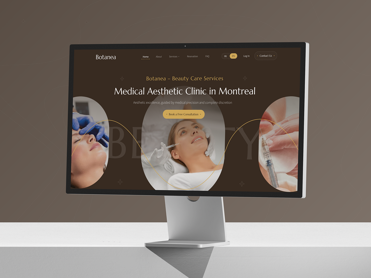 Botanea – Beauty Care Services Website Design Image 0