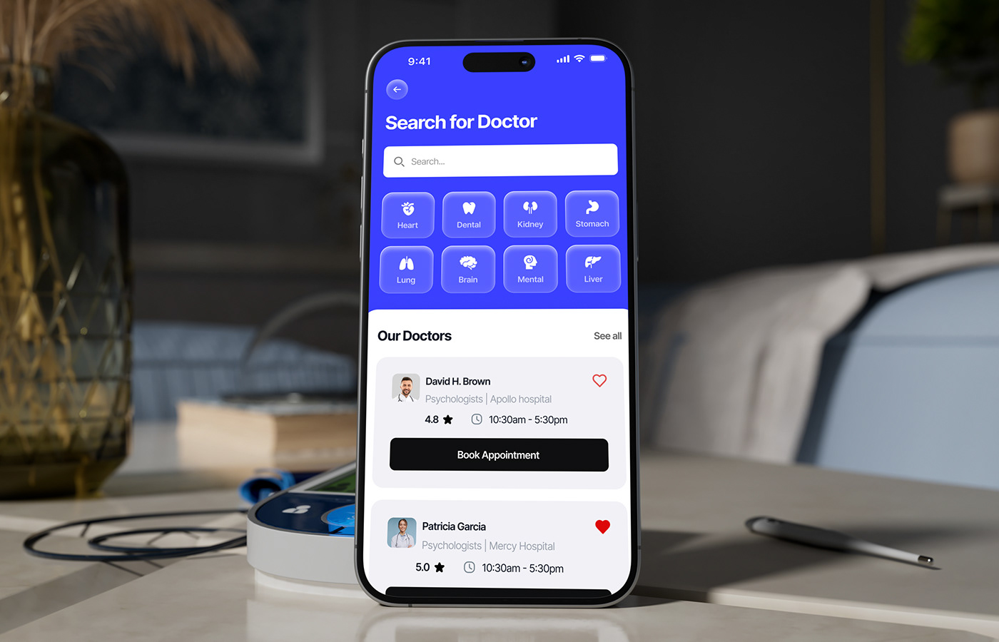 Serena Medical — Healthcare App UX/UI Design
