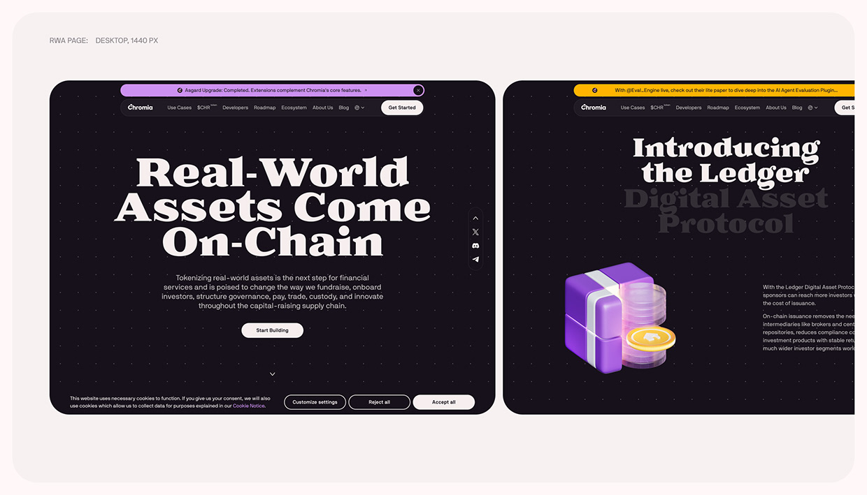 Chromia — Blockchain Identity, UX/UI & Marketing Design Image 10