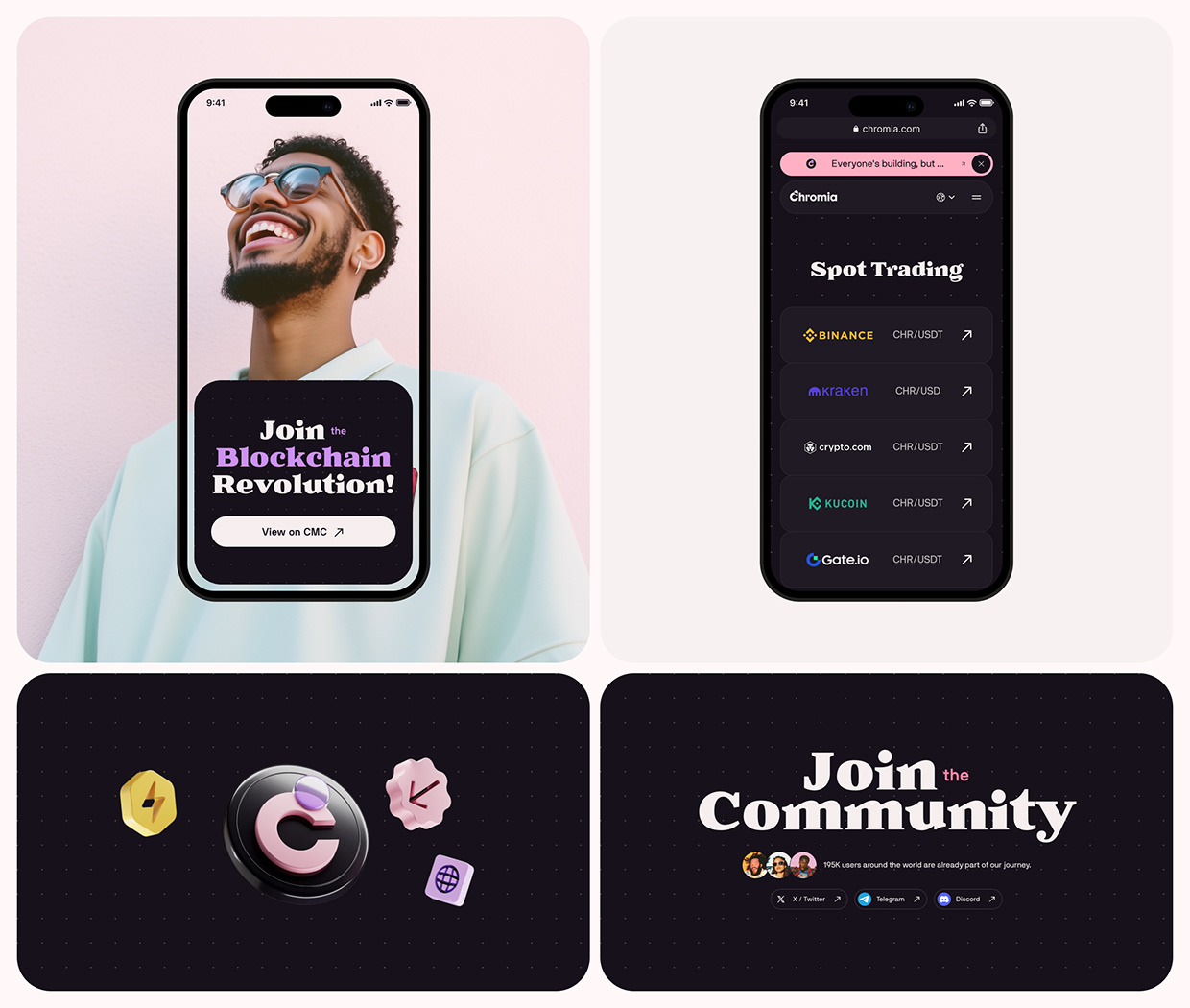 Chromia — Blockchain Identity, UX/UI & Marketing Design Image 15
