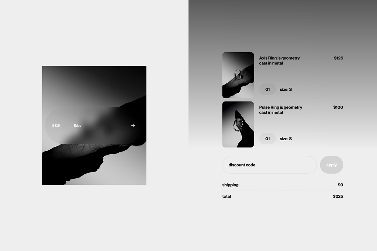 Vault925 — UI, 3D & Branding Design for Jewelry Store Image 11