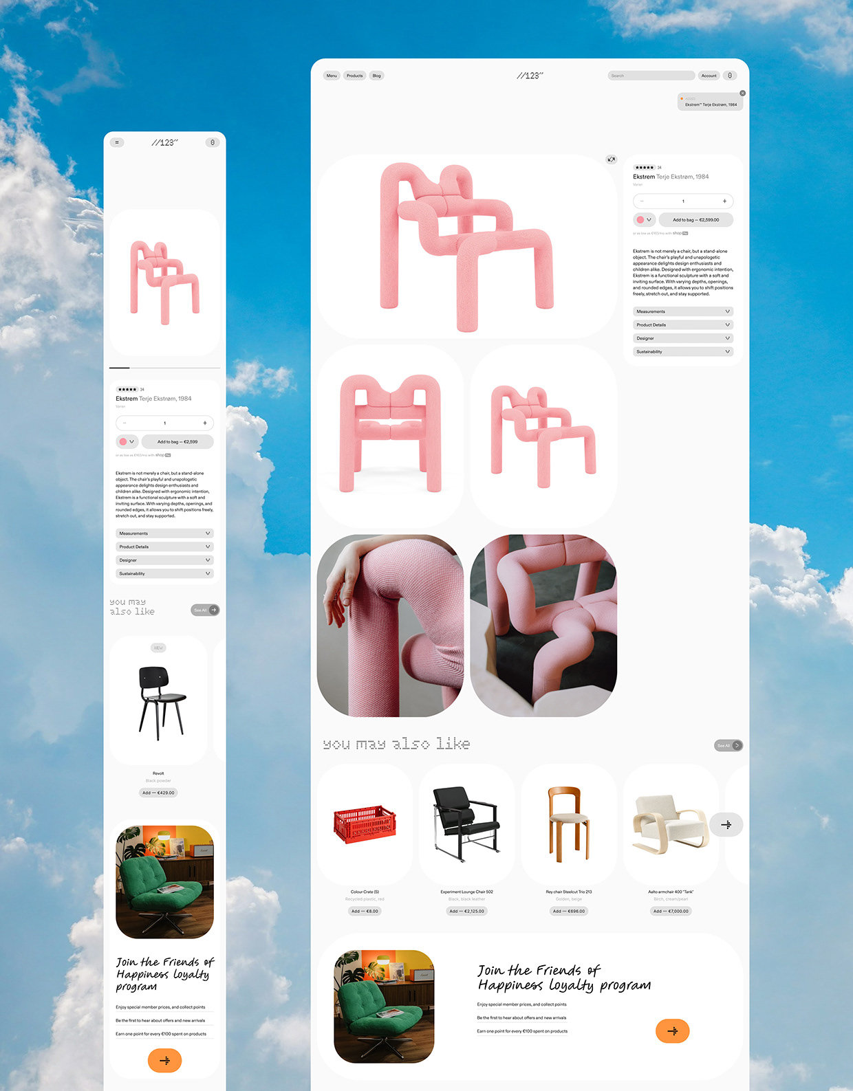 //123" — Furniture E-commerce UX/UI & Branding Design Image 6
