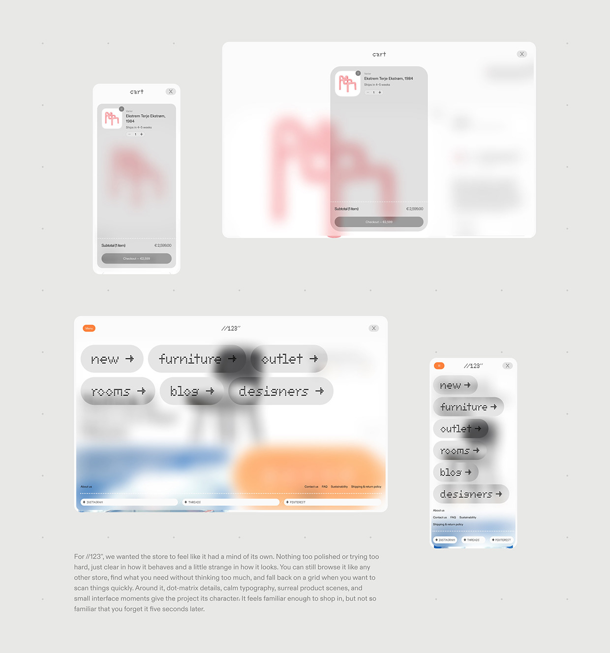 //123" — Furniture E-commerce UX/UI & Branding Design Image 10