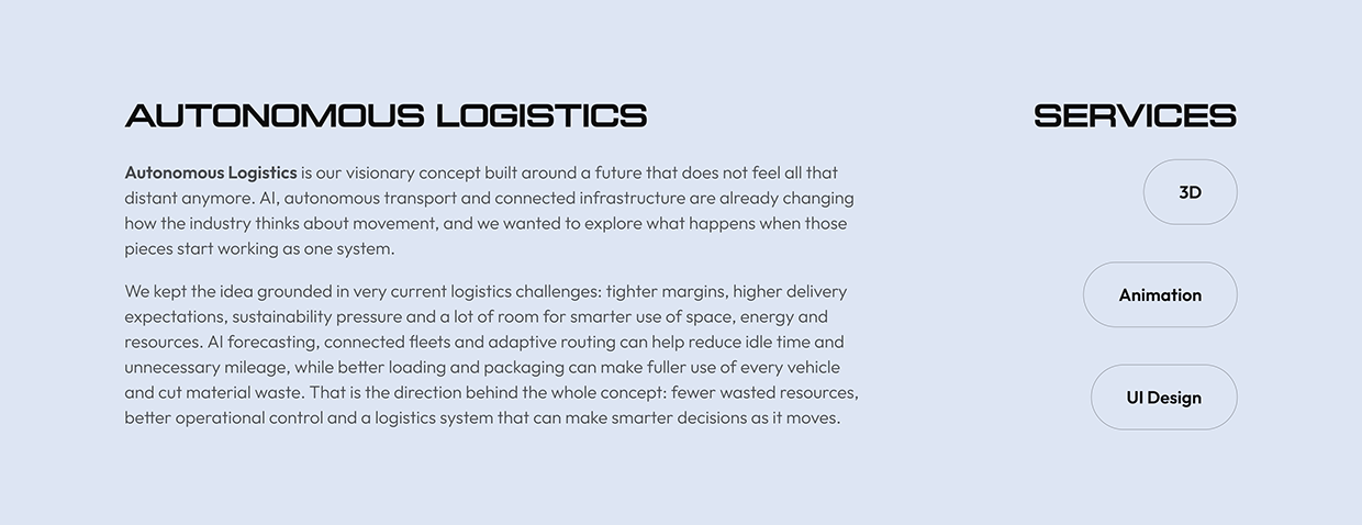 Autonomous Logistics — Explainer, 3D & Motion Design Image 0