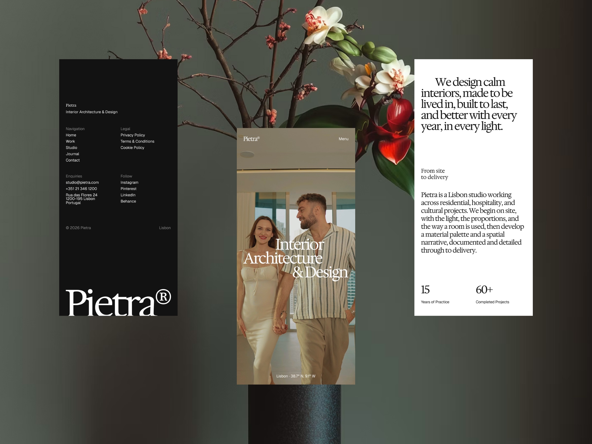 Pietra: Interior Design Studio Template by madebrux Image 1
