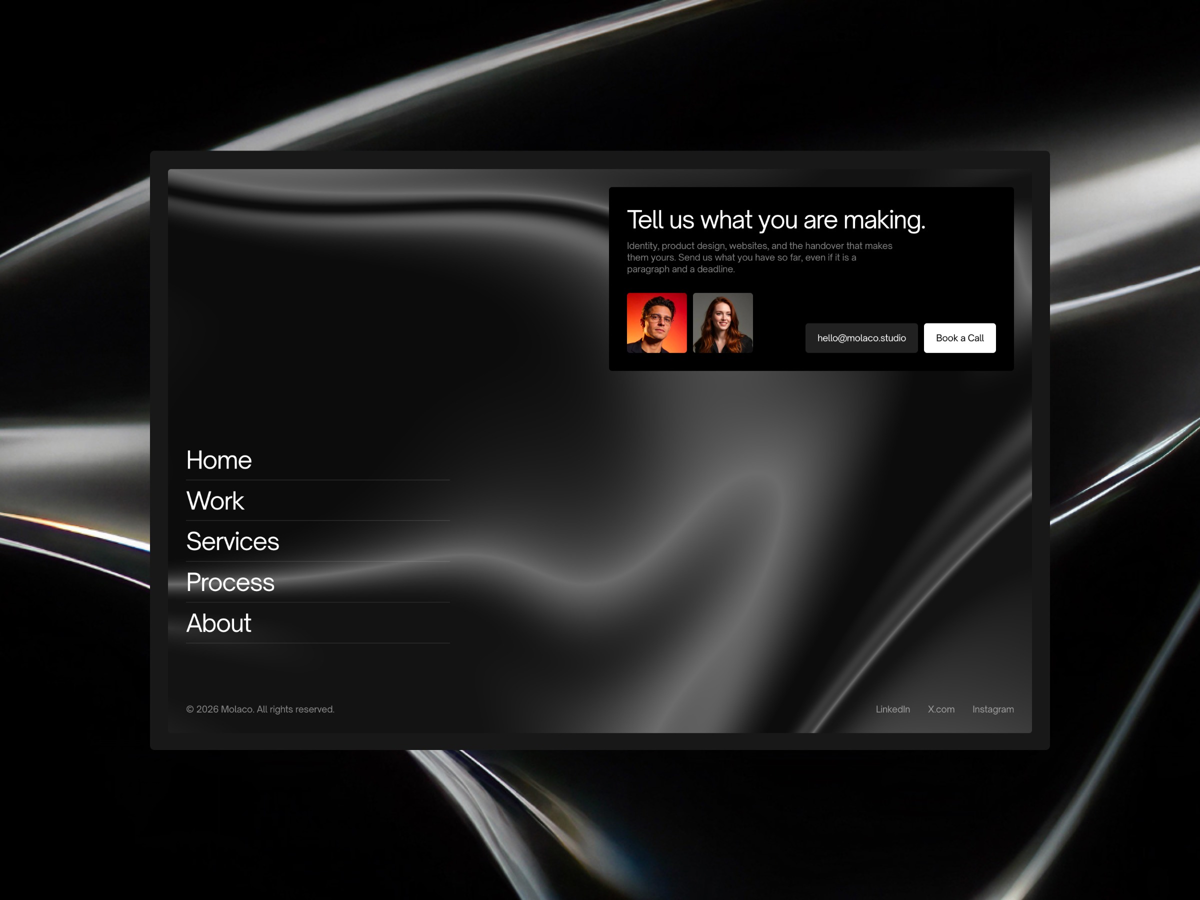 Molaco: Free Design Studio Portfolio Template for Framer Image 3