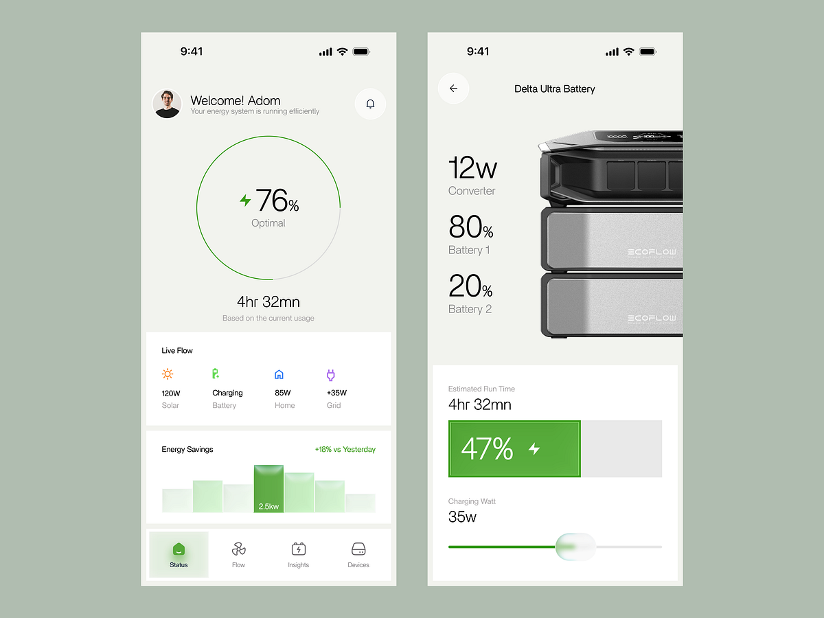 Smart Energy Tracking & Solar Control App Image 0