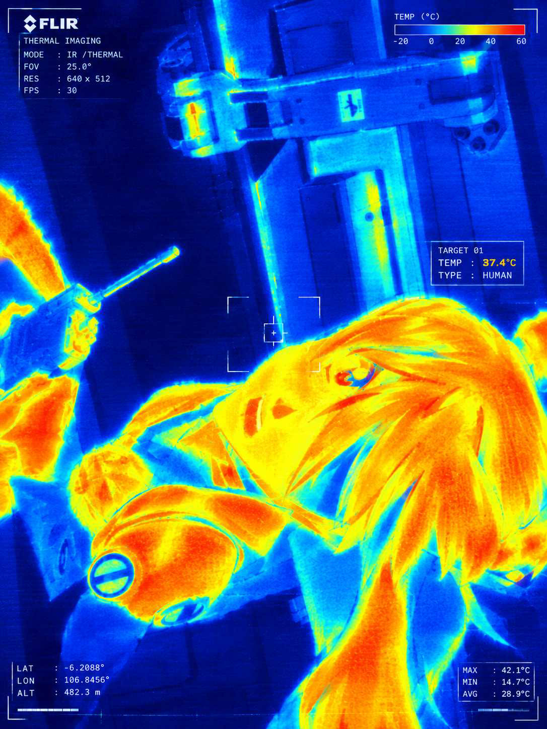 Asuka In Thermal Camera