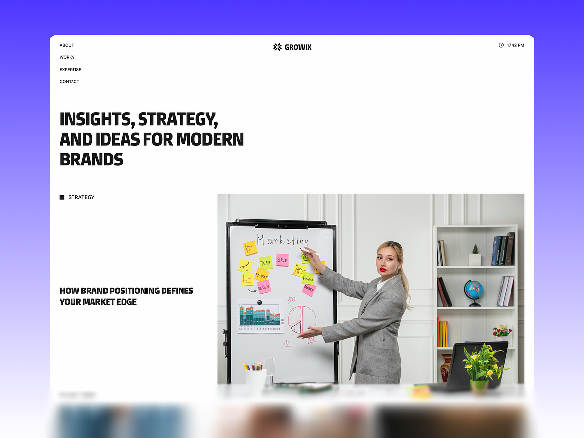 GrowiX — Digital Creative Agency Website Image 2
