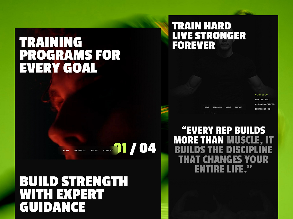 Flexon - Fitness Coach Modern Website Image 0
