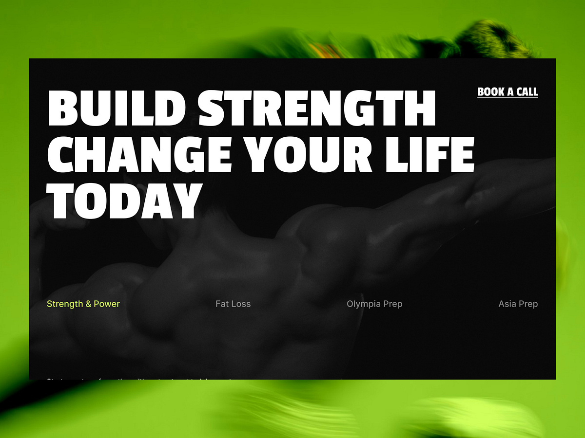 Flexon - Fitness Coach Modern Website Image 1